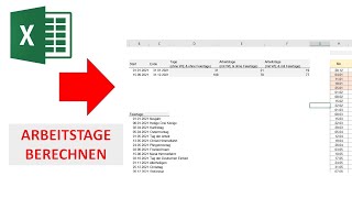 Berechnung von Arbeitstagen in Excel und Ausschluss von Feiertagen und Wochenende I Excelpedia [upl. by Sharp]