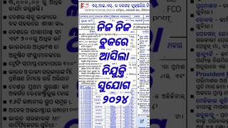 Odisha Block Level Job Notification 2024 odishajob2024 sunildalaiodishajobs shortsodia [upl. by Yrehcaz]