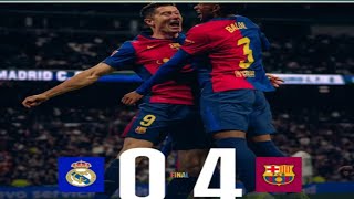 Real Madrid vs Barcelona 04 All Goals amp Highlights El Clasico 20242025 treanding FCBarcelona [upl. by Ahsyen]