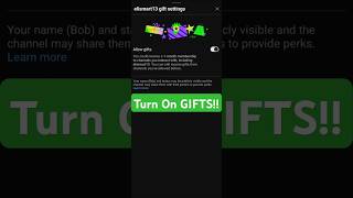 How to enable gift memberships on a YouTube channel tutorial membership youtubecreator [upl. by Dnyletak38]