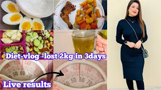 2kgs in 3 days  How i lost 2kg in 3 days  Diet Vlog😍 [upl. by Sparrow994]