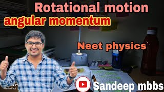 Rotational motion physics class 11th Neet concept of angular momentum  neet2025 neetphysics [upl. by Yddor483]