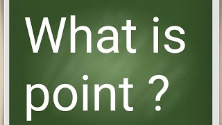 WHAT is line  point Geometry [upl. by Viole]