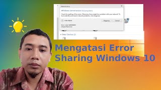 Mengatasi network sharing error windows 10 dengan mudah [upl. by Iey207]