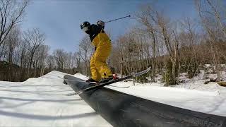 Spring Park Skiing in Woodward Killington Peace Park [upl. by Froma597]