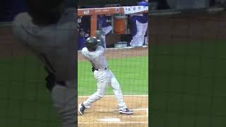 Connor Norby slomo home run swing orioles marlins tradedeadline [upl. by Tlihcox]