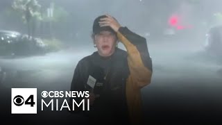 Footage shows Hurricane Miltons early impact after Florida landfall [upl. by Knutson]