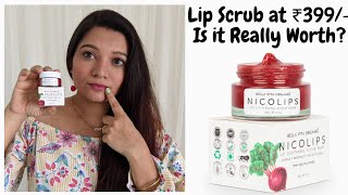 Bella vita Nicolips Lip Lightening Scrub Balm Review amp DemoDoes It Really Lighten Lips nicolips [upl. by Graehl]