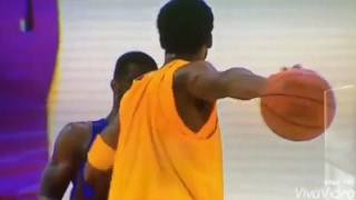 Rare Footage of the Day Kobe Bryant Destroyed a TrashTalking JR Rider in Practice [upl. by Attemaj]