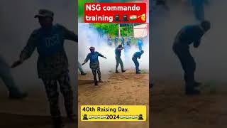 40th raising day 2024 NSG training  commando training Army training nsgrohit11 follow IG🥷 [upl. by Aubarta]