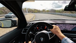 2023 BMW 330i M Sport  POV Driving Impressions [upl. by Heim41]