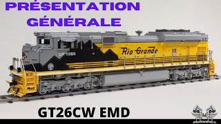 SNTF  EMD Général Motors LOCOMOTIVE DIESEL ÉLECTRIQUE GT26CW Part 1 [upl. by Leggett704]