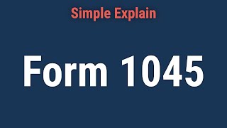 Form 1045 Application for Tentative Refund [upl. by Graybill266]