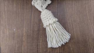 Tassel com Acabamento em Crochê [upl. by Jenda]