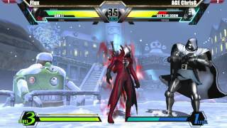 UMVC3 Grand Finals Flux vs AGE ChrisG  Savage Saturday 13 Tournament [upl. by Nohtiek]