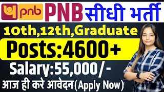 PNB Bank Recruitment 2024  PNB Bank New Vacancy 2024  PNB Bank Bharti 2024  Bank Jobs Nov 2024 [upl. by Debee471]