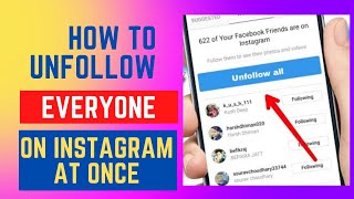 How to unfollow everyone on instagram at once  Unfollow app for instagram [upl. by Francklyn]