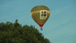 Hot Air Balloons Luchtballonnen Amersfoort to Barneveld Meeomhoog Ballonvaarten 2272019 [upl. by Prue]