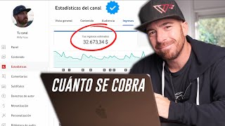 ¿CUÁNTO DINERO se GANA en YOUTUBE en 2023 DATOS REALES [upl. by Clabo]