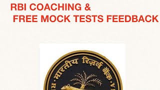 RBI Coaching amp Free Mock Tests Feedback 2024 for 2025 [upl. by Keller409]