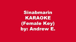 Andrew E Sinabmarin Karaoke Female Key [upl. by Khan806]