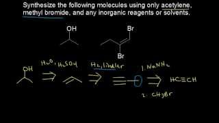 Synthesis using alkynes  Alkenes and Alkynes  Organic chemistry  Khan Academy [upl. by Luo]