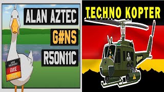 Alan Aztec  Ich bin ne Gans Mix with Techno Kopter feat R5on11c 60FPS [upl. by Thedrick]