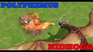 Age of Mythology Retold Nidhogg vs Polyphemus [upl. by Alana]