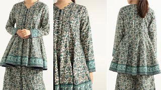 16 Pannel کلیوں والی short designer frock tutorial  Pannel frock cutting and stitching [upl. by Nevad]