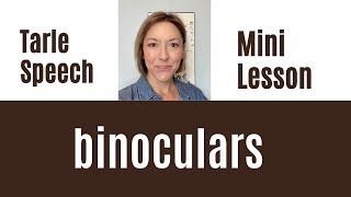 How to Pronounce BINOCULARS  SHORTS Quick English Pronunciation Mini Lesson [upl. by Estell]