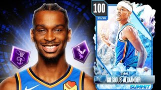 100 OVERALL SHAI GILGEOUSALEXANDER IS ONE OF THE BEST PGs IN NBA 2K24 MyTEAM [upl. by Jezrdna413]