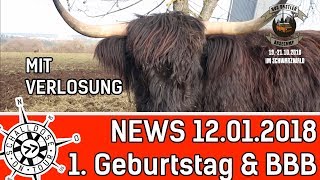 News 12012018  Geburtstag Gewinnspiel und BusBastlerBasecamp  SCHALLDOSE ON TOUR [upl. by Echikson148]