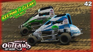 Keeping It Clean  World of Outlaws Dirt Racing 24 Career Mode [upl. by Mellicent477]