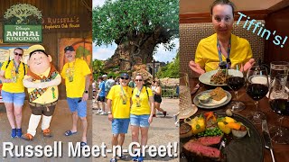 Tiffins Dining Review  Disneys Animal Kingdom  Russell from Up MeetnGreet  Bird Show [upl. by Walling]