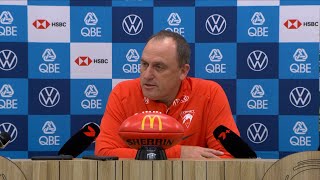 Sydney Swans Press Conference  Round 8 070523  Fox Footy [upl. by Ennovyhs]