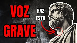 🤐5 SECRETOS Para Tener Una VOZ Más GRAVE En 5 Minutos❗  Estoicismo [upl. by Jamesy]