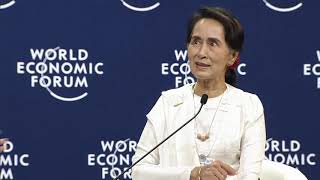 A Conversation with Daw Aung San Suu Kyi State Counsellor of Myanmar [upl. by Gaulin]