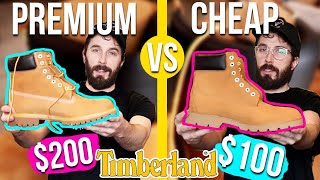 Premium Timbs VS Basic Timberland Boots CUT IN HALF [upl. by Eitsirhc873]