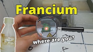 Francium  where can I detect it  nuclear chemistry [upl. by Nikoletta494]