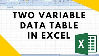 Create a Two Variable Data Table Excel 2016 [upl. by Josy]