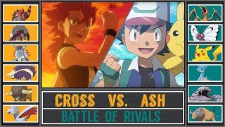 Ash vs Cross Pokémon Movie  Rival BattlePokémon SunMoon [upl. by Namyl]