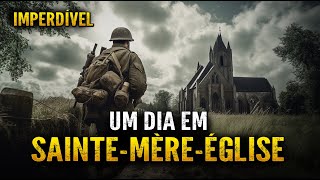 COMO É VISITAR SAINTE MERE EGLISE A CIDADE DO PARAQUEDISTA DO DIA D Viagem na História [upl. by Ephrayim]