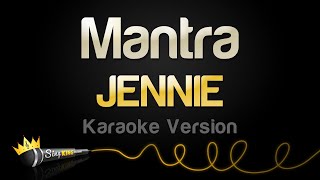 JENNIE  Mantra Karaoke Version [upl. by Eerolam]