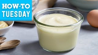 How to Make Mayonnaise  Food Network [upl. by Ytsenoh]