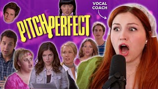 Vocal coach reacts to PITCH PERFECT [upl. by Eilema]