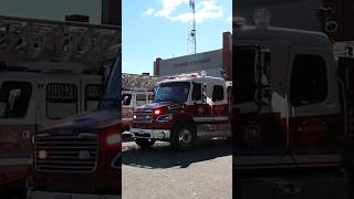 Hawkesbury Fire department P121 responding Q siren and air horn [upl. by Romy438]