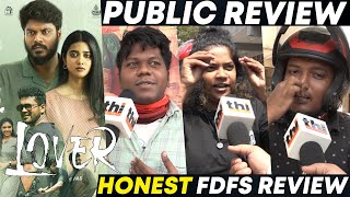 Lover Public Review  Lover Movie Review  Manikandan [upl. by Essyla836]