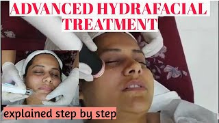 Advanced Hydrafacial Treatment explained step by step [upl. by Allekram68]