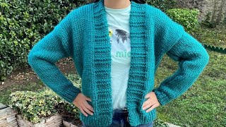 Cardigan ou Gilet au tricot dans toutes les tailles [upl. by Newkirk168]