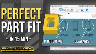 Beginners Guide to Fit and Tolerance in Fusion 360  Get the Perfect Fit from Your 3D Printer  CNC [upl. by Doniv]